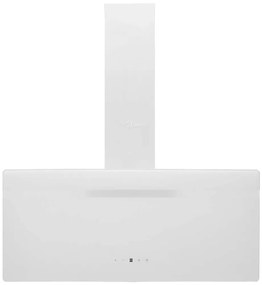 Exaustor de parede 90 cm aço e vidro temperado branco