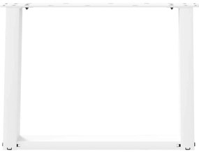 Pés para mesa de centro em formato de U, 2 peças, branco, 60x (42-43)