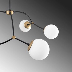 Chandelier Kromozom – Branco e Preto – 90 x 90 cm