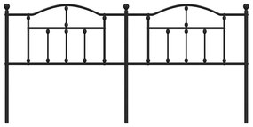 Cabeceira de cama 193 cm metal preto