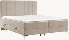 Cama divã em veludo artesanal com arrumação Aggaz, H2