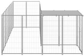 Canil 6,05 m² aço prateado