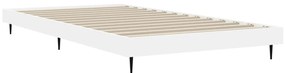 Estrutura de cama 90x200 cm derivados de madeira branco
