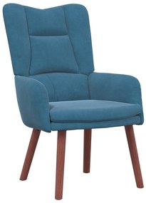 Poltrona Relaxante Velvet Azul