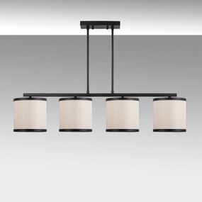 Candeeiro de Teto Way – Preto e Branco – 107 x 20 x 68 cm