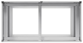 Planter 80x40x80 cm aço galvanizado