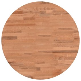 Tampo de mesa redondo Ø50x4 cm madeira de faia maciça