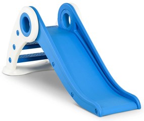 HOMCOM Escorrega infantil para crianças acima de 3 anos dobrável com escada e rampa 120x50x56 cm Azul