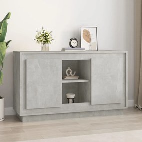 vidaXL Aparador 102x35x60 cm derivados de madeira cinzento cimento