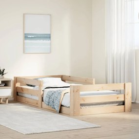vidaXL Cama sem colchão 90x190 cm madeira de pinho maciça