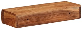 Prateleiras parede 2 pcs 40x17x8 cm madeira de acácia maciça