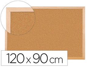 Quadro de Cortica Q-Connect com Caixilho em Madeira 1200x900mm