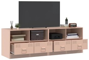 Móveis de TV 2 pcs 67x39x44 cm aço rosa