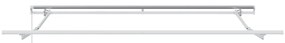 Toldo Retrátil Manual vidaXL Cinza Claro 350x250 cm