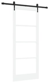 Porta Deslizante vidaXL com Conjunto de Hardware "ORKDAL" Branca 86x21