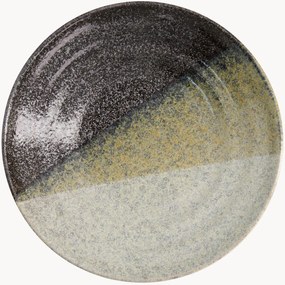 Pratos fundos em cerâmica Oboro Yamakage, conjunto de 2