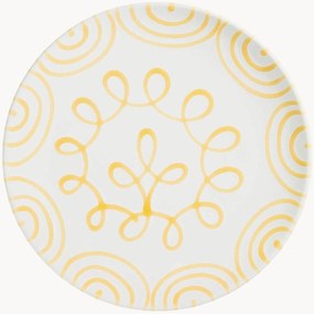 Prato de jantar artesanal Gelbgeflammt