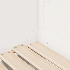 Sofá-cama com gavetão e gavetas sem colchão 90x200 cm branco