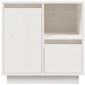 Mesas de cabeceira 2 pcs 50x34x50 cm pinho maciço branco
