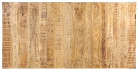 Mesa de jantar 180x90x76 cm madeira de mangueira maciça áspera