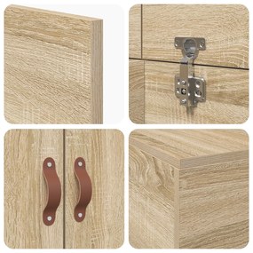 Cama Box com Arrumação vidaXL Sonoma Oak 100x200 cm