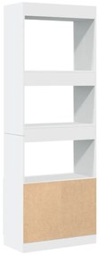 Armário alto 63x33x180 cm derivados de madeira branco