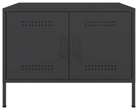 Mesa de centro 68x50x50,5 cm aço preto
