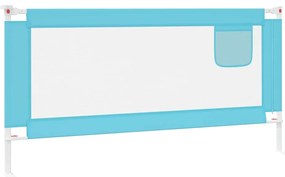 Barra de segurança p/ cama infantil tecido 180x25 cm azul