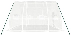 Estufa com estrutura de aço 24 m² 6x4x2,85 m branco