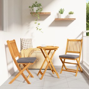 vidaXL Conjunto de Bistro para Jardim - Madeira Acácia Sólida