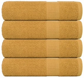 Toalhas de banho 4 pcs 100x150 cm 360 gsm 100% algodão ouro