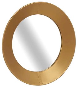 Espelho de Parede Cristal Dourado Metal (7,5 X 60 X 60 cm)
