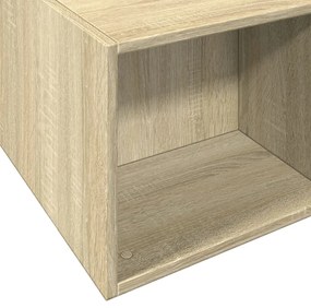 Estrutura de cama 140x190 cm derivados madeira carvalho sonoma