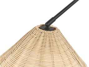 Candeeiro de parede em rattan natural PALENA Beliani