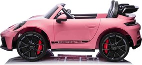 Carro elétrico para crianças Porsche 911 24V 4x4, 2 lugares, controlo remoto, entrada USB/AUX, motores de 200W, bateria de lítio, luzes LED licença OR