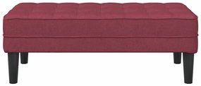 Banco vidaXL Vermelho Vinho 113x57x39 cm Tecido