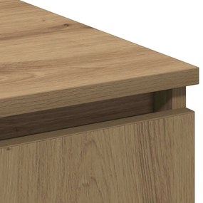 Gabinete de TV com LED Carvalho Artesanal 180x38x49 cm Madeira de Enge