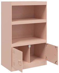 Aparador 67x39x107 cm aço rosa