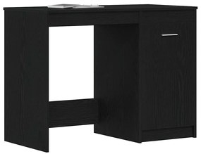Mesa vidaXL Preta de Carvalho 100x50x76 cm em Madeira Envernizada