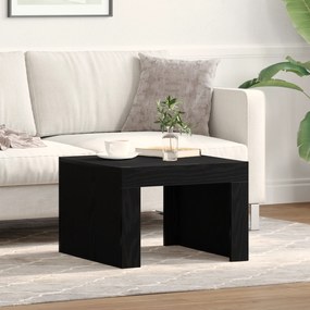 vidaXL Mesa de centro Carvalho preto 50 x 50 x 35 cm