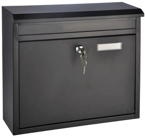 423965 HI Caixa de correio 36x12x32 cm preto