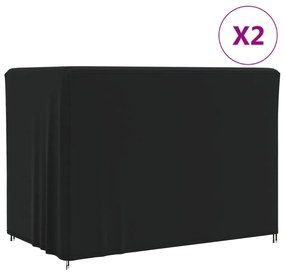 vidaXL Capas para baloiço de jardim 2 pcs 220x150x150 cm oxford 420D