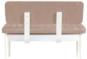 Conjunto Mesa de Jantar Extensível e Cadeiras Vina – Branco Pedra – Me