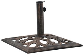 Base para guarda-sol 12 kg 49 cm ferro fundido bronze