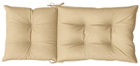 Almofadões para cadeiras altas 6 pcs mesclado tecido bege