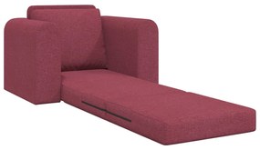 Sofá Cama 2 em 1 Bordô 98x71x83 cm Tecido