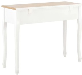 Toucador/mesa consola com 3 gavetas branco