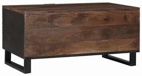 Mesa de Centro 80 x 50 x 40 cm - Madeira Sólida de Mangueira e Engenha