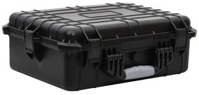 vidaXL Mala de viagem portátil 52x40x19 cm PP preto