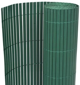 vidaXL Cerca de Jardim Dupla Face Verde 1,5x3 m PVC